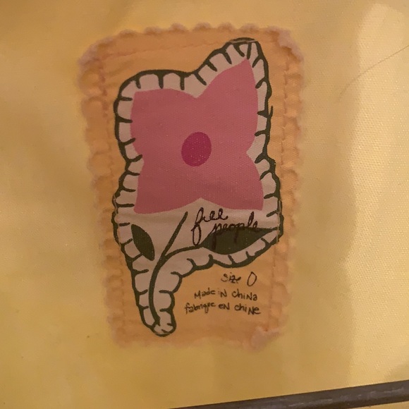 VINTAGE FREE PEOPLE LINEN MINI DRESS - Picture 2 of 3